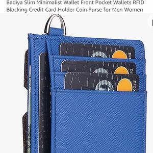 Bastia Slim Minimalist Wallet RFID Blocking Wallet